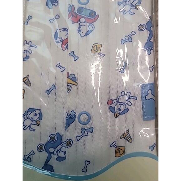 VTG NOS Fisher Price Puppy Print Footed Sleeper Pajamas Newborn 0–11 lb NWT - Picture 3 of 5